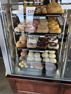 Vegan donut selection (everything pictured is vegan)