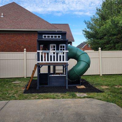 A playhouse I assembled.