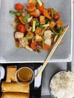 Sweet and sour tofu