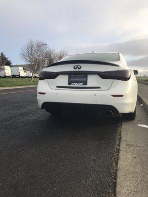 Tail lights painted chrome sprayed looks beautiful