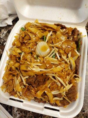 Dry beef chow fun