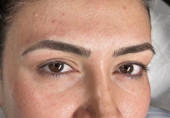 Microblading on your brows will look natural with the benefits of permanent makeup