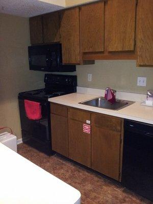 Kitchen in our 2 Bedroom Suite at Cloverleaf Suites.