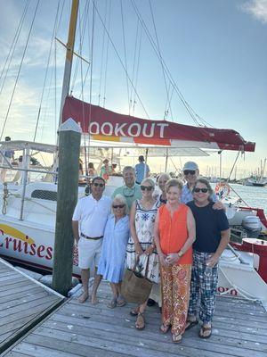 The adults before the queen conch horn launch!