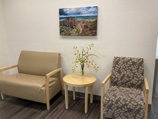 Welcoming waiting area!