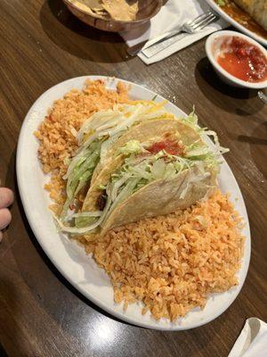 Two taco plate