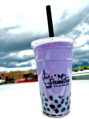 Coconut Taro with boba