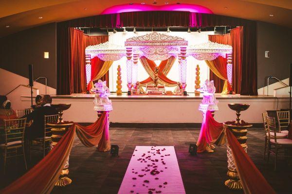 Aisle way & Stage draping