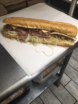 Super Roast Beef Submarine.