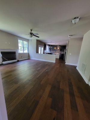 Beautiful hardwood floors we had the pleasure of installing for a customer! Can't beat the look of hardwood floors!