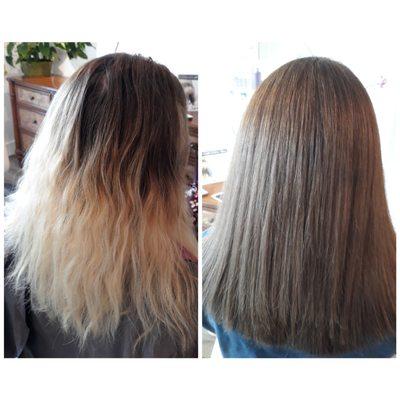 New client natural color restoration.