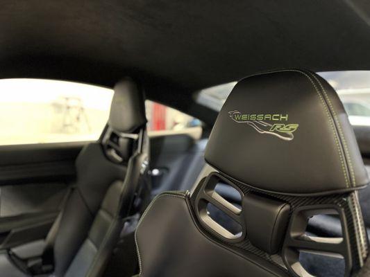 Interior Ceramic Coating application on this Weissach GT3 RS interior!