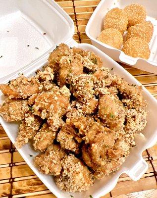 Taiwanese Popcorn Chicken and Sesame Balls DELICIOUS - August 2022