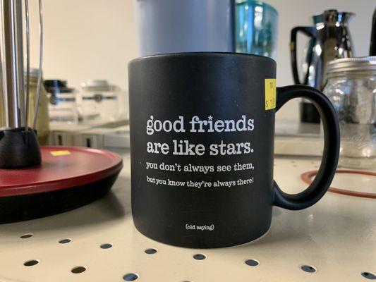 Good friends are like stars mug.