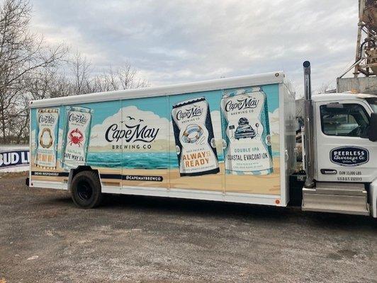 trailer wrap for cape may brewery