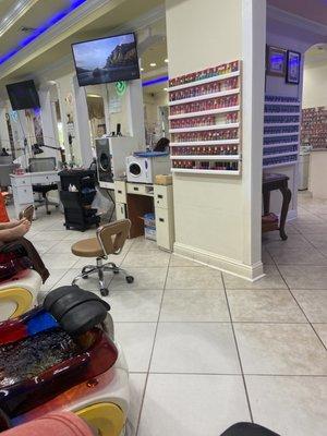 Pedicure station