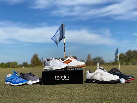 New shipment of women's and men's FootJoy golf shoes available in the Cypress Links Pro Shop for $52.95 plus tax.