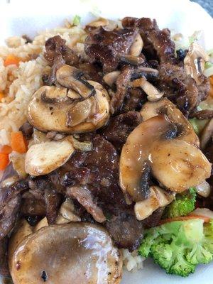 Beef teriyaki w/ fried rice