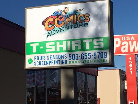 Comics Adventure's new location