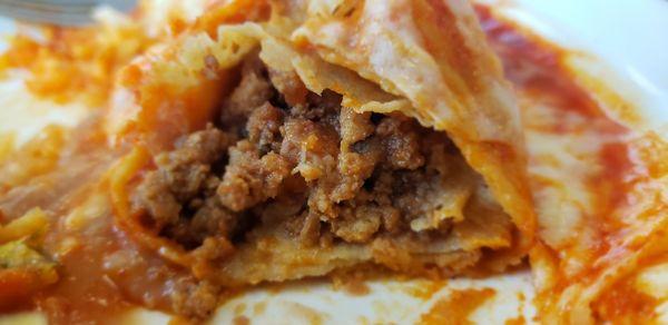 Ground beef enchilada