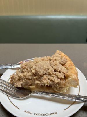 Dutch Apple pie slice