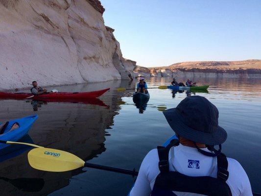 Our first water break in the shade.  The guides pull over for breaks to share details about the landscape.