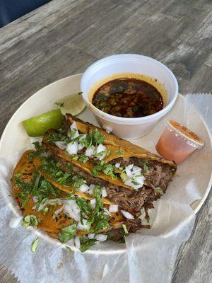 Birria Tacos are the best in Boston.