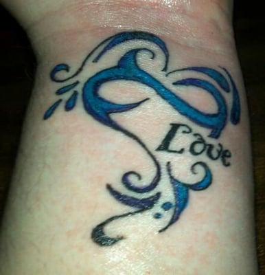 My Infinity/Heart/Love tattoo! I LOVE it!