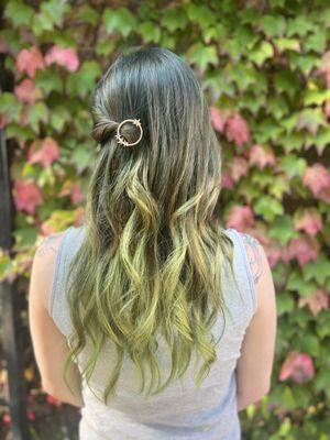 Fantasy hair - matcha tea