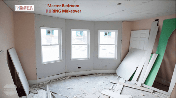 Master Bedroom During Makeover