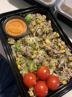 Quinoa chicken salad.