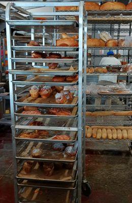 Watching sandwiches being made, and checking out the pastry case are highlights of a visit