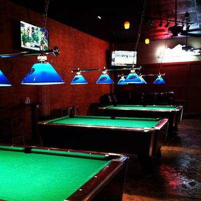 A few of our pool tables