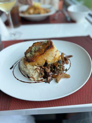 Chilean Sea Bass is outstanding. Super flaky and tender.