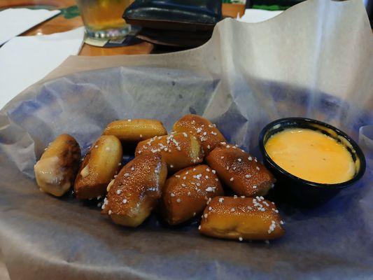 Pretzel bites were good.