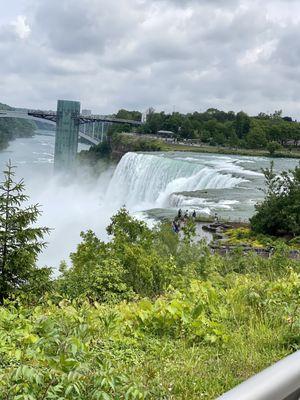 06.14.23 view of the Bridal Veil and the American Falls from Goat Island located on the US side of Niagara Falls