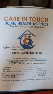 Care In Touch Home Health Agency