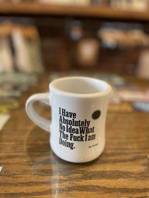 My husbands newest and fave mug lol