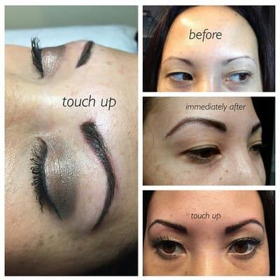 Feathered brows by Mel. They are amazing