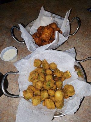 Kegs and fried okra