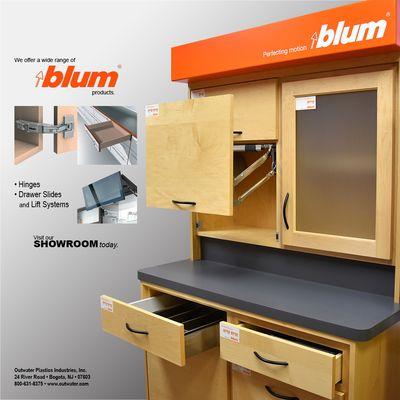 Outwater is an authorized dealer of Blum Hardware