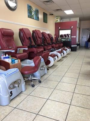 Nice new pedicure chairs