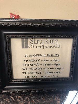 2018 Office Hours.