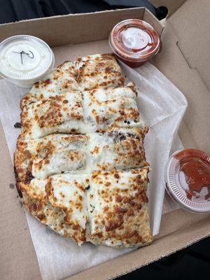 12" Steak & Cheese Gluten-Free Calzone with extra cheese