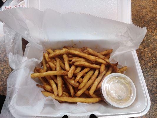 Fries with side of cheese