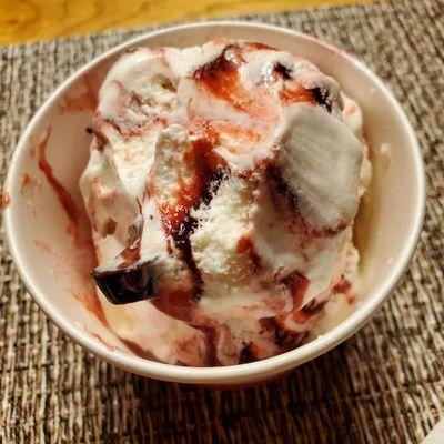 Love This Creamy White Chocolate Ice-cream with Raspberry swirls and Raspberry Filled Chocolate Cups $5.00. Sunday, 9/4/2022