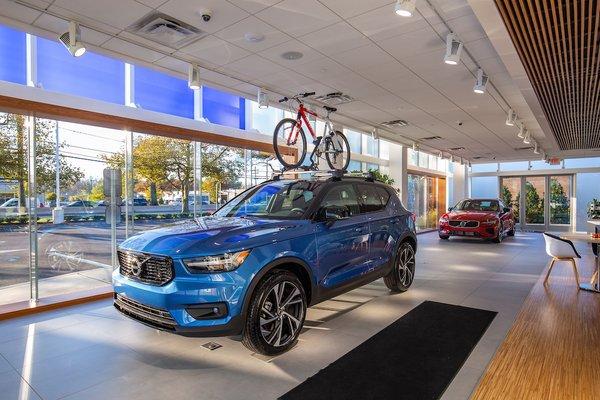 The showroom at Volvo Cars Princeton