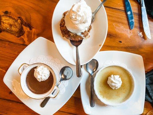 Yummy desserts! Highly recommend the Local Kitchen Bread Pudding!!