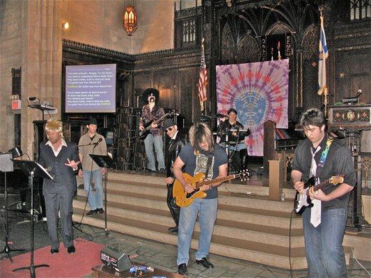 Purim Rock n'Roll worship service.