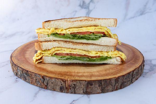 A classic breakfast sandwich. Good any time of the day.